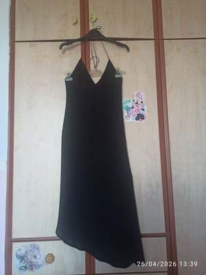 Sisley women's dress black small like new, open back