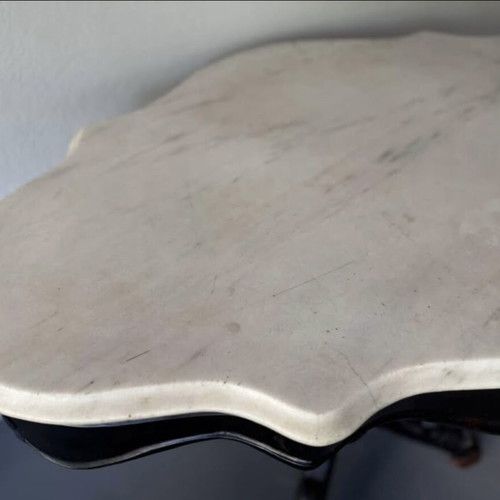 Victorian table with marble used