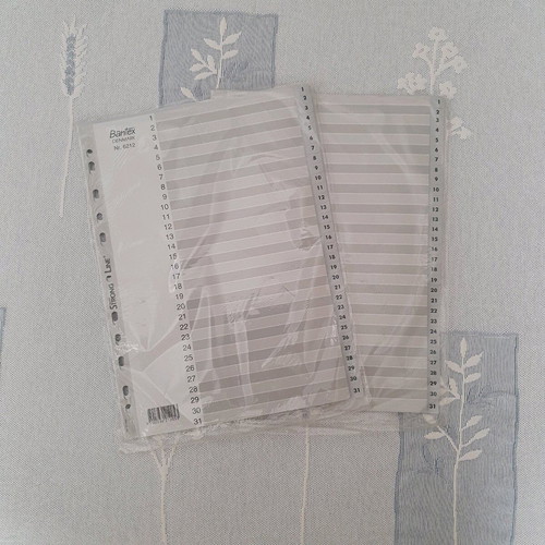 31-day dividers new, pack of 2