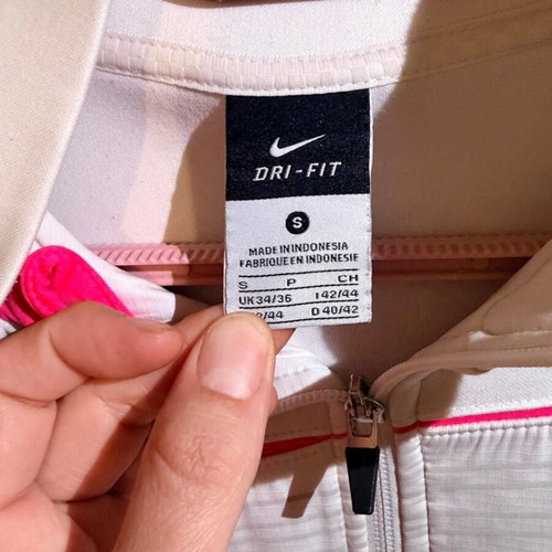 Nike Dri-Fit Mercurial jacket white pink like new