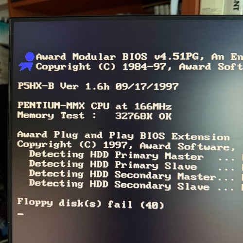 Επεξεργαστής CPU Intel Pentium 166MMX SL27K για Socket 7 σαν καινούργιο με ψύκτρα