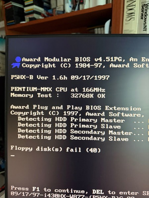 Επεξεργαστής CPU Intel Pentium 166MMX SL27K για Socket 7 σαν καινούργιο με ψύκτρα