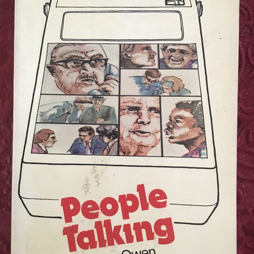 People Talking book used, English