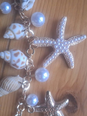 Bracelet with shells and starfish new, summer style