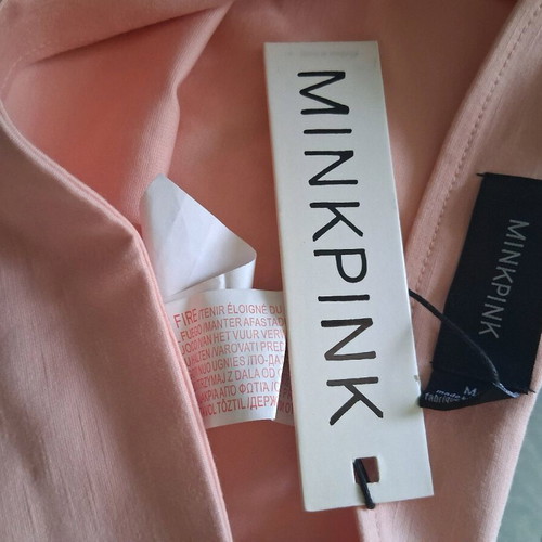 Minkpink skirt new size M beige pink with slit and high waist