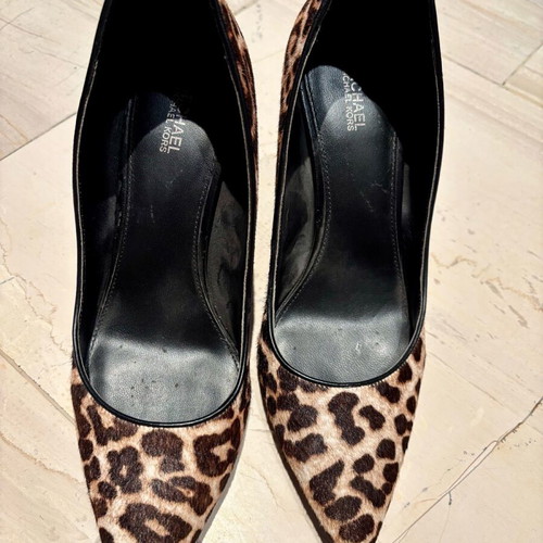 Michael Kors Leopard Pony Skin Pumps Like New