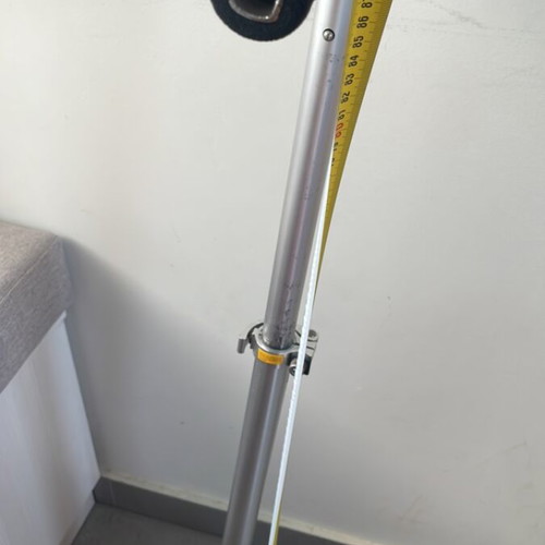Scooter used with adjustable handlebar height and rear wheel brake