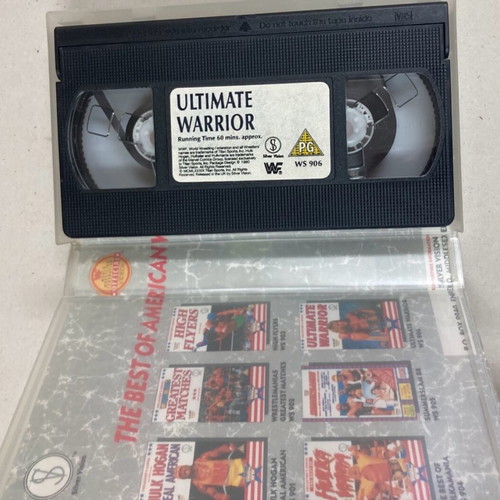 Titan Sports 1990 WWF Ultimate Warrior VHS In good condition Price 14 Euros