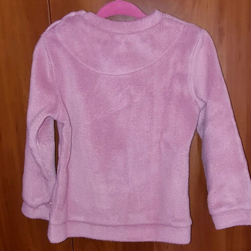 Velour pink baby blouse, 24 months, 92 cm
