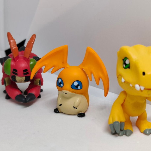 Digimon collectible figure set of 9 pieces like new