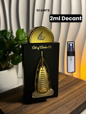 Lattafa Art of Arabia III Eau de Parfum 2ml decant like new