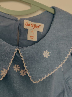 Blue dress for 5-year-old girl