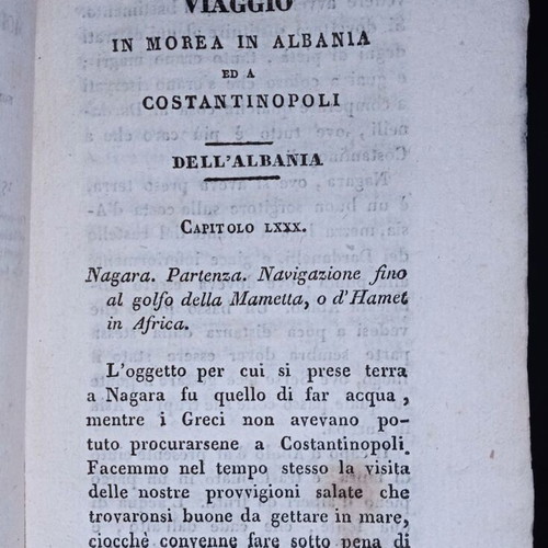 Italian travel book by Pouqueville used, 1829 Epirus