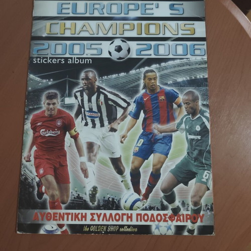 Europe's Champions 2005/06 sticker album like new