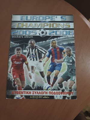 Europe's Champions 2005/06 sticker album like new