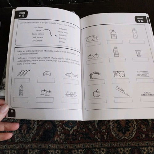 English Binaural System new, language learning book and CDs