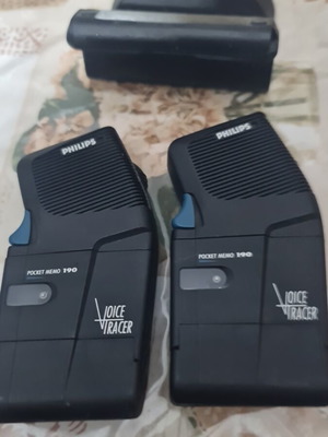Phillips Poket Memo 190 μινικασετοφωνο μεταχειρισμένο, σετ 2 τεμαχίων