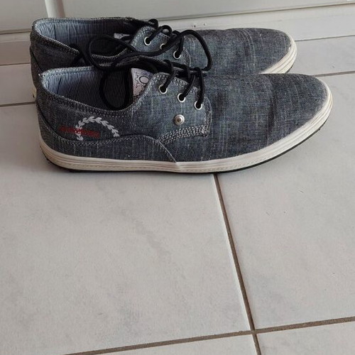 Casual shoes like new, gray, size 42