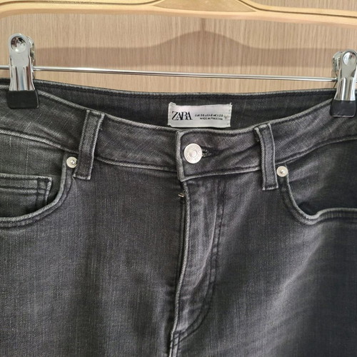 Zara flare jeans black gray like new, size M