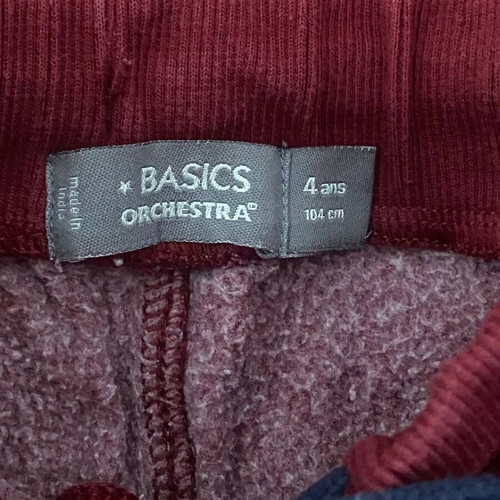Orchestra Basics kids' tracksuit used, 4 years, burgundy, 104 cm