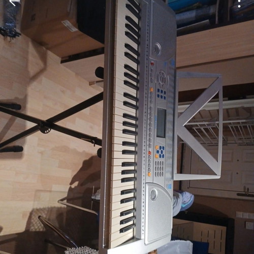 Harmonium with music stand and base, like new condition