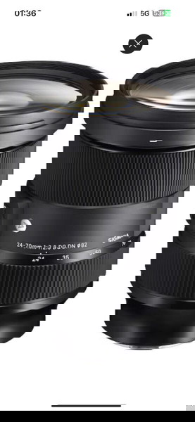 Sigma Full Frame Φωτογραφικός Φακός 24-70mm f/2.8 DG DN Art Wide Angle / Standard Zoom για Sony E Mo