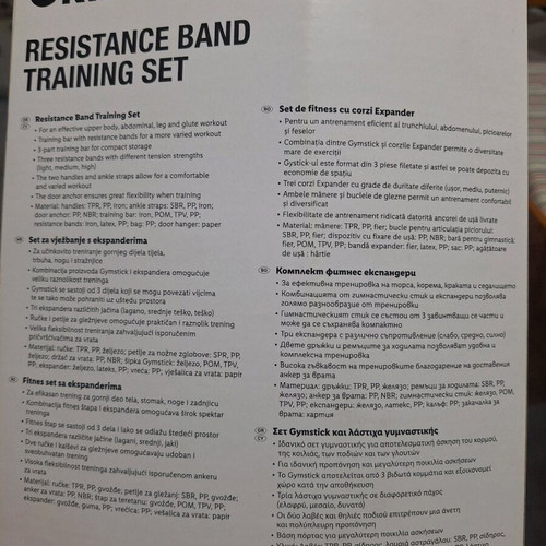 Resistance band training set CRIVIT like new