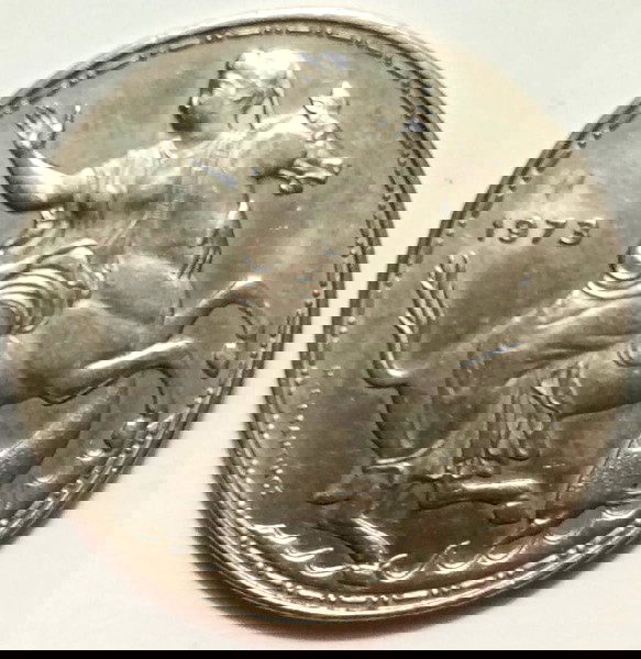 1973 - 20 drachmes x4 lepti stefani