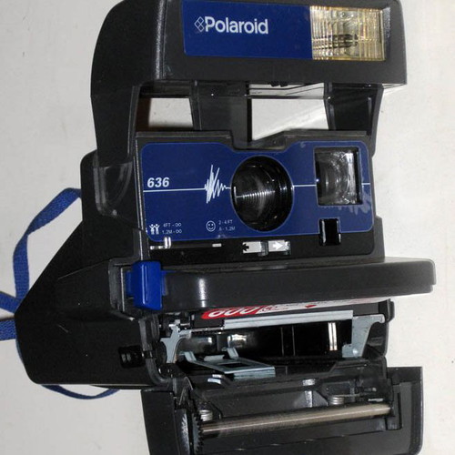 Polaroid 636 Closeup φωτογραφική μηχανή στιγμιαίας λήψης μεταχειρισμένη, vintage μοντέλο