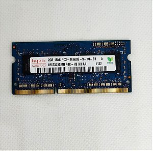 Κάρτα μνήμης laptop HMT325S6BFR8C-H9 2GB 204Pin SO-DIMM DDR3