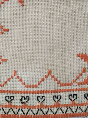 Hand embroidered tablecloth new, size 170-175 cm