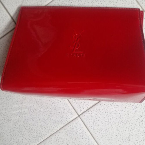 YSL toiletry bag new, red 20×17 cm