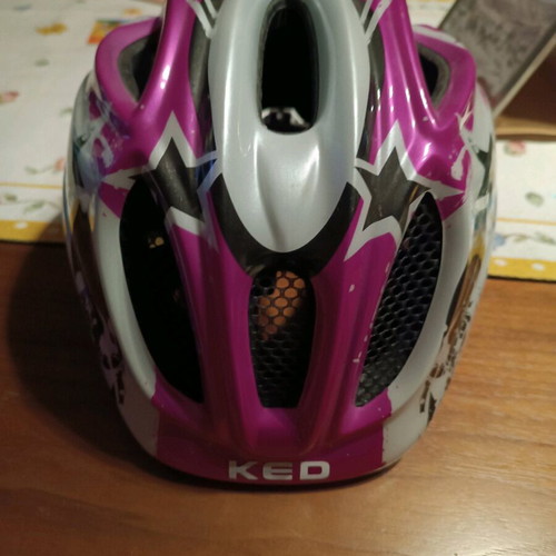 Ked children's helmet like new with chin strap and adjustment button