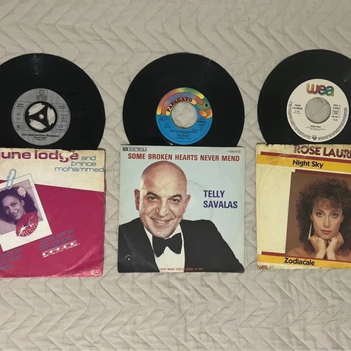 45 RPM record collection like new, lot of 14 discs