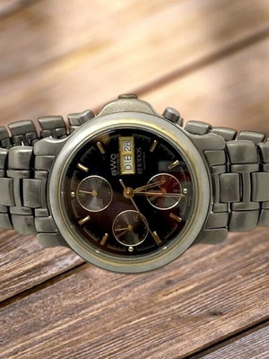 BWC Rhodos chronograph automatic titanium used