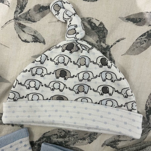 Newborn hat mittens and socks set 100% cotton