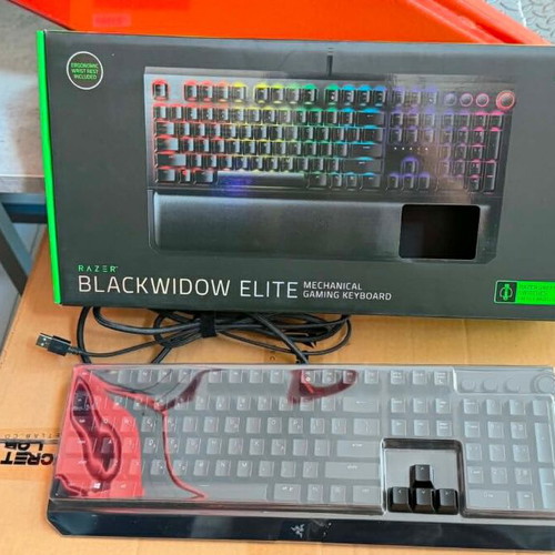 Razer BlackWidow Elite mechanical gaming keyboard used, without wrist rest