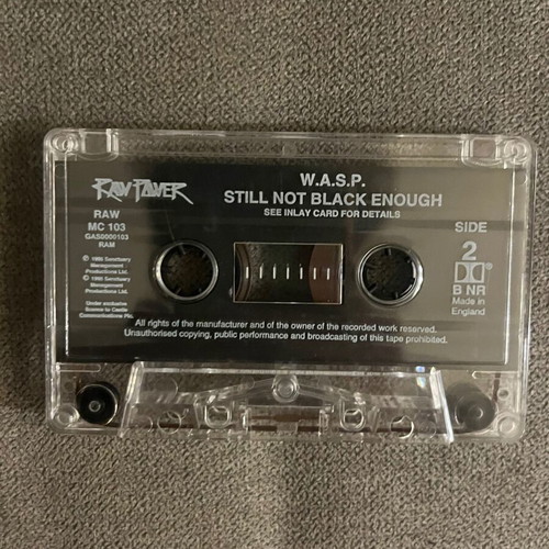 W.A.S.P. Still Not Black Enough cassette tape, metal