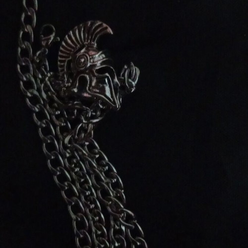 Lemur Chain with Known Steel Helmet Pendant like new, 22cm 3mm