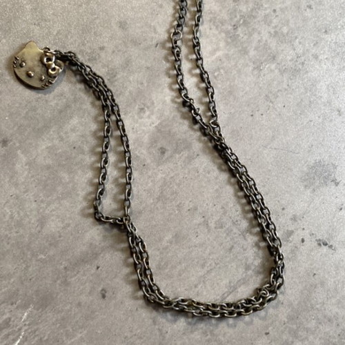 Hello Kitty handmade necklace new, gray and silver