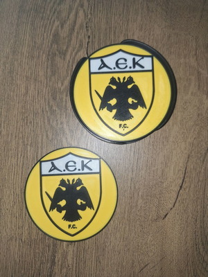 AEK F.C. 3D Printed Coaster Set with Holder