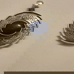  Ασημένιο 925 χειροποίητο μενταγιόν savati, με λάπις λάζουλι