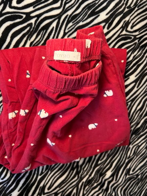 Oysho pajama with polar bears, cotton like new, red
