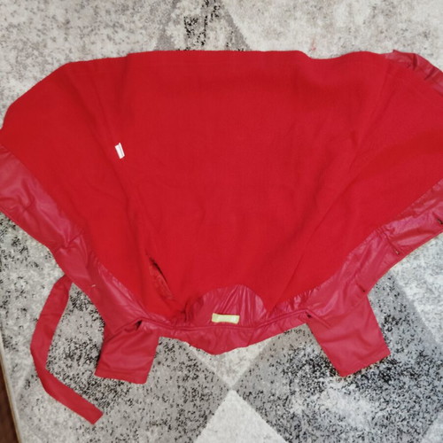 Red spring/autumn trench coat for 5-6 years old girl, like new