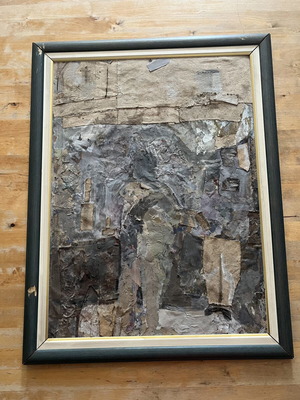 Painting by Miltos Kotsonis used, 1993 style, 56x73 cm