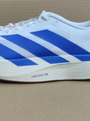 Adidas Adizero Evo SL αθλητικά παπούτσια καινούργια, μέγεθος 47 1/3, άσπρο και μπλε