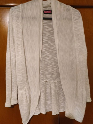 White cardigan like new size M