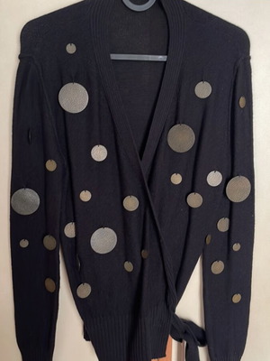 Sonia Rykiel black cardigan with sewn details like new, size M