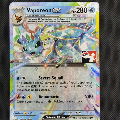 Pokemon Card Vaporeon Ex 023 PPS7 new