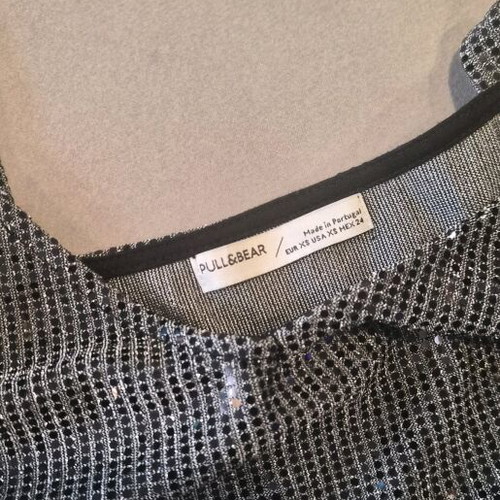 Pull&Bear tops like new, silver and gold with sequins